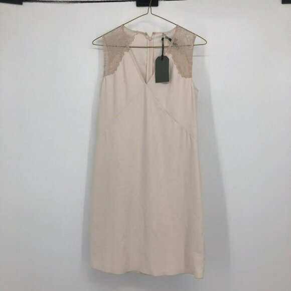 NWT  Allsaints Prism mini Dress Oyster White lace size 2 w/flaw - Picture 14 of 15